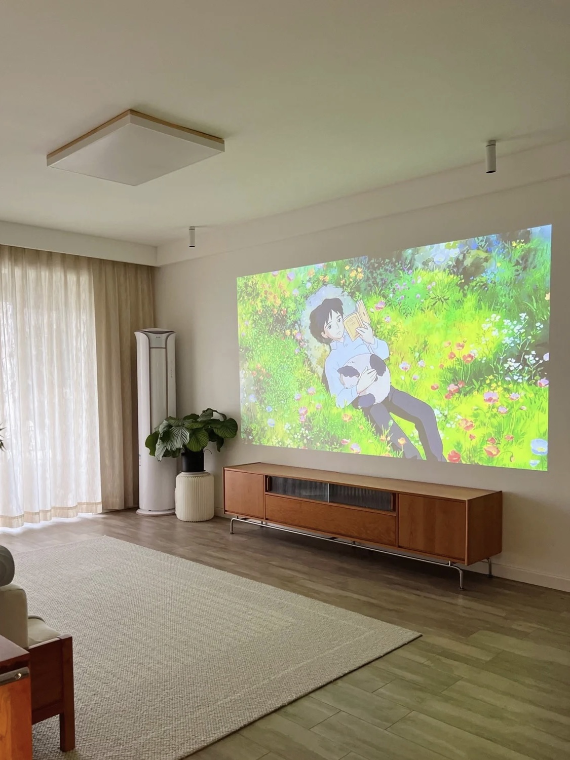 電視背景墻裝修效果圖，2023新款藝術(shù)涂料